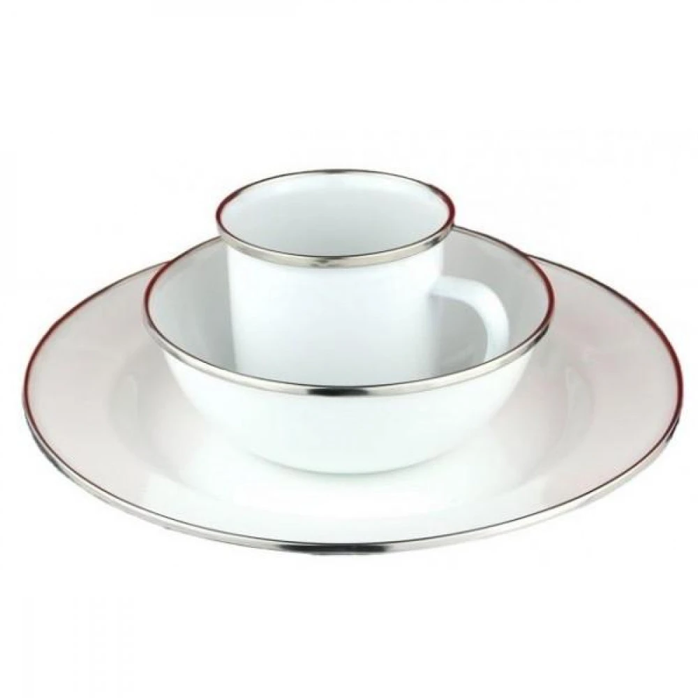 CAO Set Repas émaillé "Vintage" 2 CAO Set Repas émaillé "Vintage" – Image 2