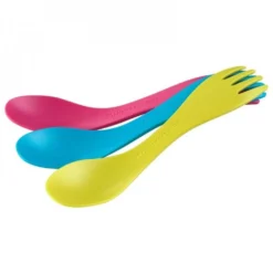 Lot De 3 Spork Little Light My Fire Rose-jaune-bleu