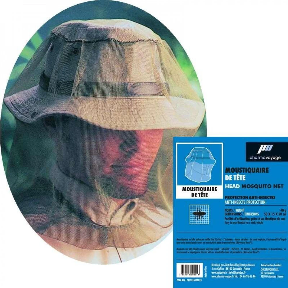 Moustiquaire De Tête Pharmavoyage 1 Moustiquaire De Tête Pharmavoyage