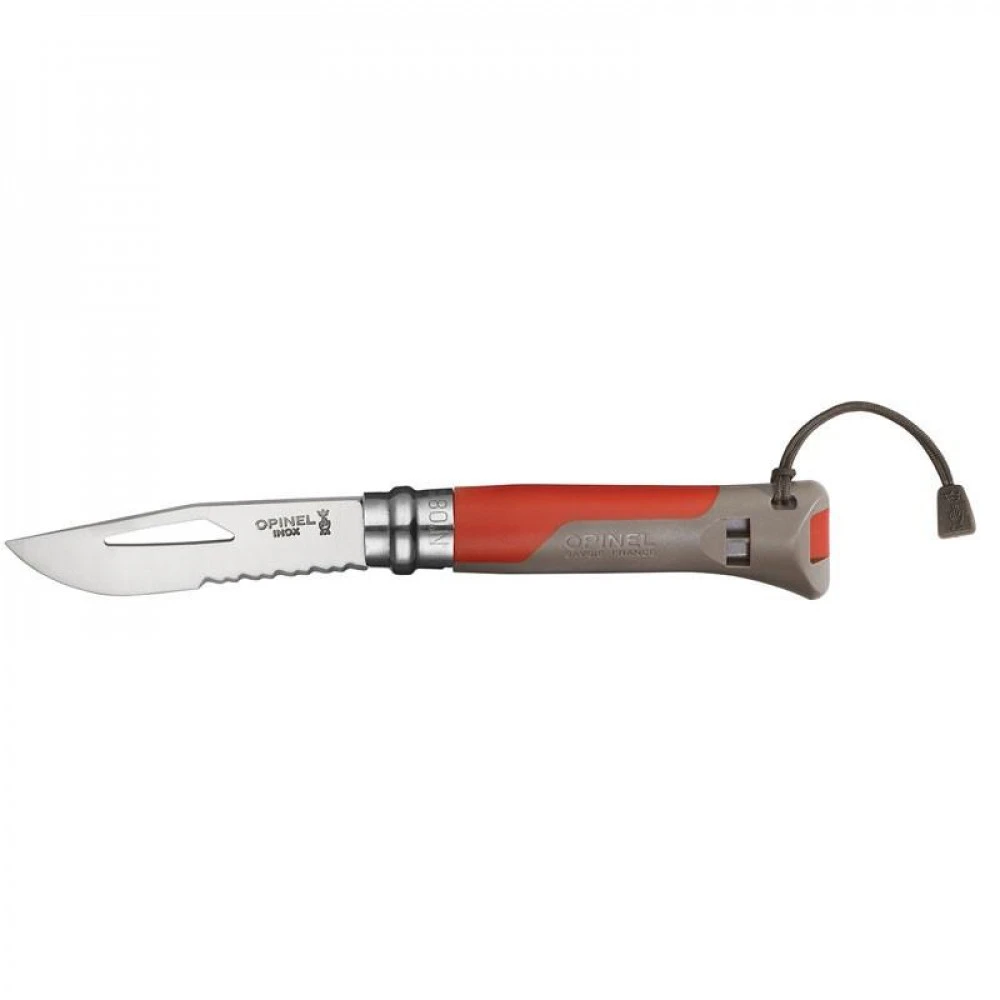 Couteau Opinel N°8 Outdoor Terre Rouge 2 Couteau Opinel N°8 Outdoor Terre Rouge – Image 2