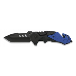 Couteau Pliant Albainox Noir Et Bleu