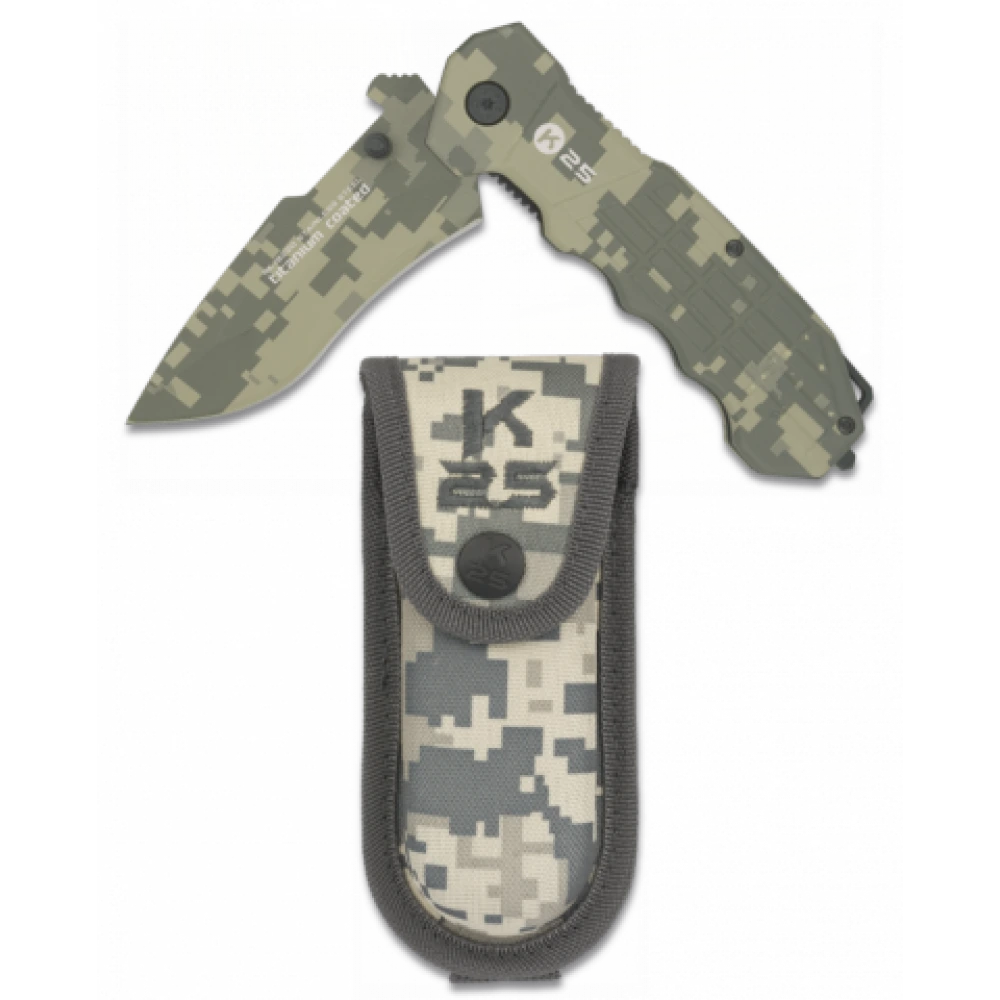 Couteau Militaire Pliable Camouflage Lame 9.3 1 Couteau Militaire Pliable Camouflage Lame 9.3