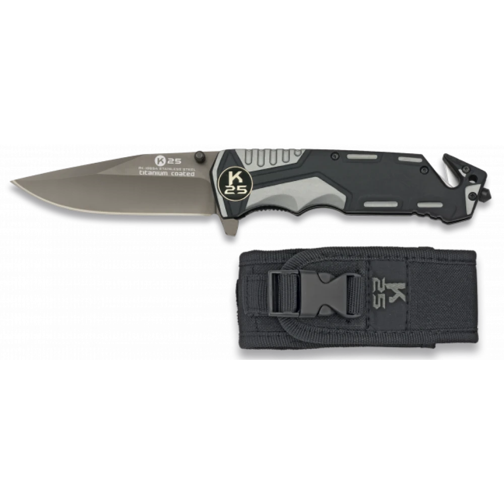 Couteau Pliable Gris Noir Lame 9.4 Cm 1 Couteau Pliable Gris Noir Lame 9.4 Cm