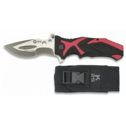 Couteau Pliable Rouge K25 Titane Lame 9.3 Cm