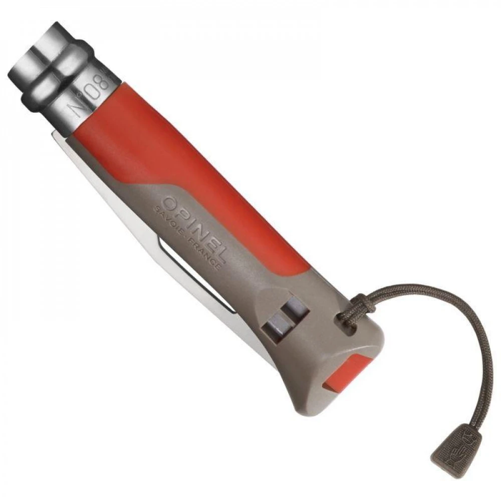Couteau Opinel N°8 Outdoor Terre Rouge 3 Couteau Opinel N°8 Outdoor Terre Rouge – Image 3