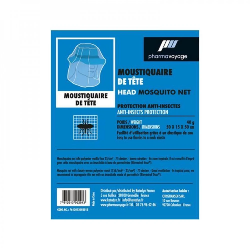 Moustiquaire De Tête Pharmavoyage 4 Moustiquaire De Tête Pharmavoyage – Image 4
