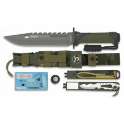 Poignard De Survie Vert Thunder I K25 Lame 20 Cm