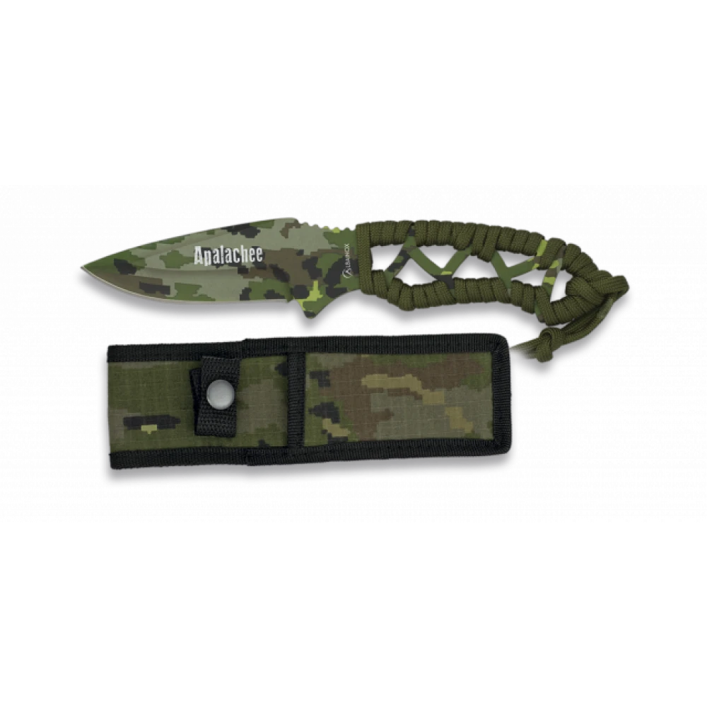 Couteau De Survie Vert Paracorde Lame 8.3 Cm 1 Couteau De Survie Vert Paracorde Lame 8.3 Cm