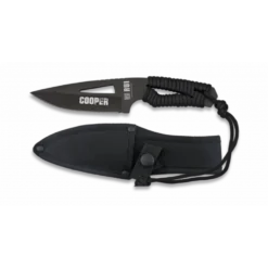 Couteau De Survie Noir Paracorde Lame 10.9 Cm