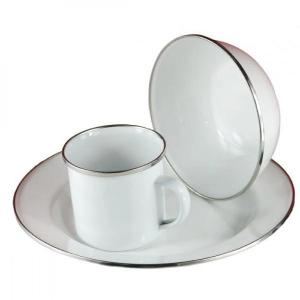 CAO Set Repas émaillé "Vintage" 5 CAO Set Repas émaillé "Vintage" – Image 5