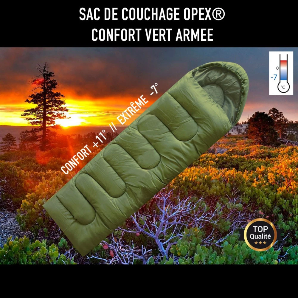 Sac De Couchage Opex Vert Armée 1 Sac De Couchage Opex Vert Armée